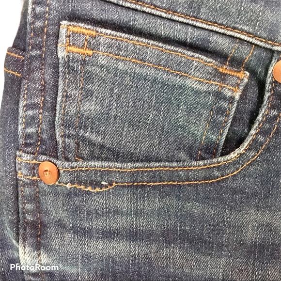 Madewell 9" High Rise Skinny Raw Hem Fitted Five Pocket Ultra Stretch Jeans - Picture 7 of 9